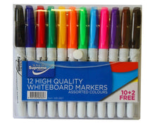 Supreme Whiteboard Markers Slim Pack of 12 - ABC School Supplies