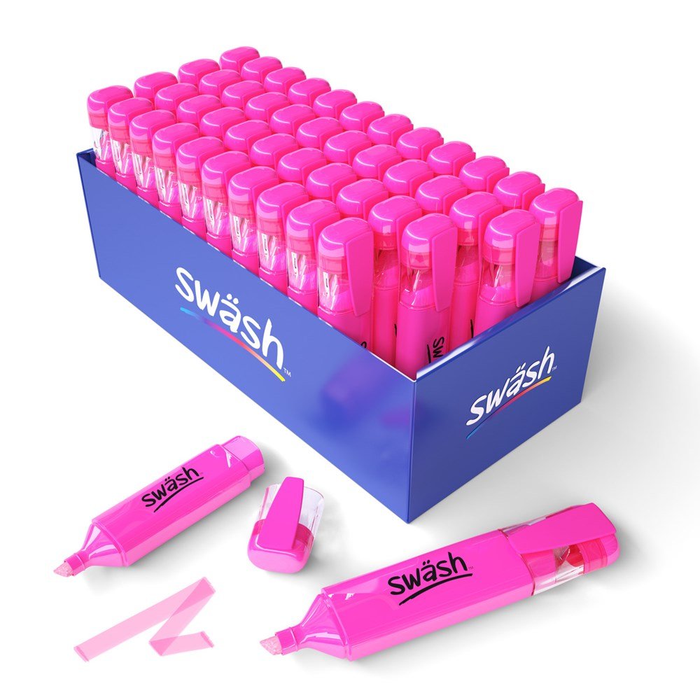Swash Highlighter, Premium - Pink - ABC School Supplies