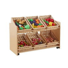 Cosy Rookie Range Open Mobile Basket Shelf ( With Baskets)