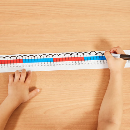 Table Top Number Lines 0-100 Pack of 5 - ABC School Supplies