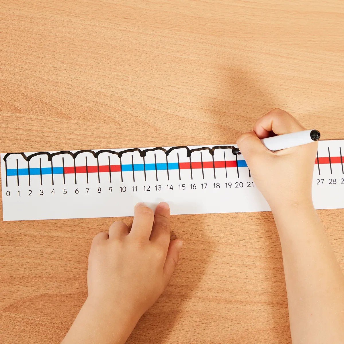 **Table Top Number Lines - 0 To 50 - Pack Of 10 - ABC School Supplies