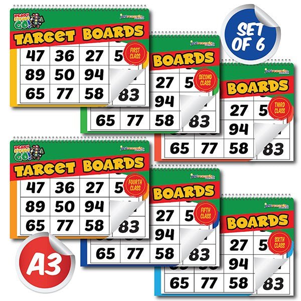 Target Boards Bundle Offer (6 Sets) Mental Maths Activities - ABC School Supplies