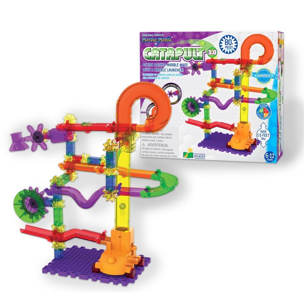 **Techno Gears Marble Mania - Catapult 80 Pcs - ABC School Supplies