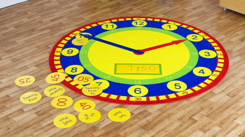 Tell The Time 2M Carpet & Accessory Pack - ABC School Supplies