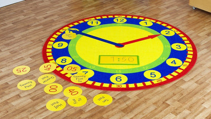 Tell The Time 2M Carpet & Accessory Pack - ABC School Supplies