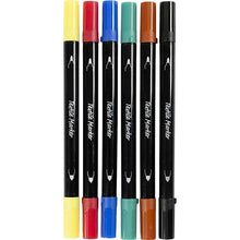 Textile markers (6 pack) - ABC School Supplies