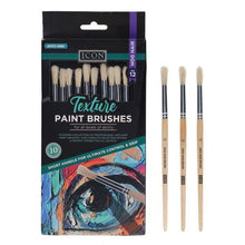 Texture Paint Brushes - Hog Hair No 12 (Pack of 10) - ABC School Supplies