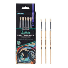 Texture Paint Brushes - Hog Hair No 6 (Pack of 10) - ABC School Supplies