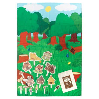 The 3 Little Pigs Scene Setter - ABC School Supplies