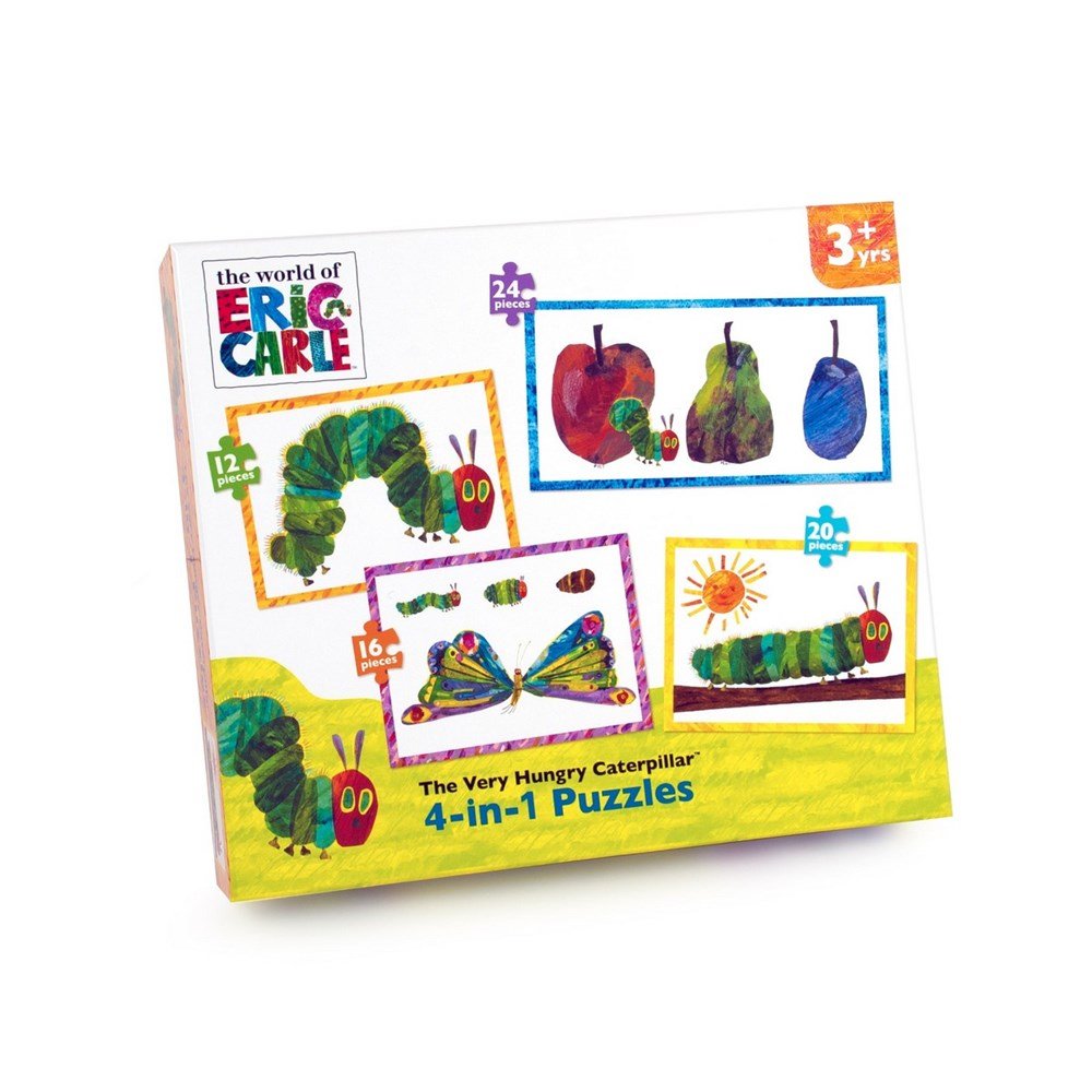 **The Very Hungry Caterpillar 4 in 1 Puzzle - ABC School Supplies