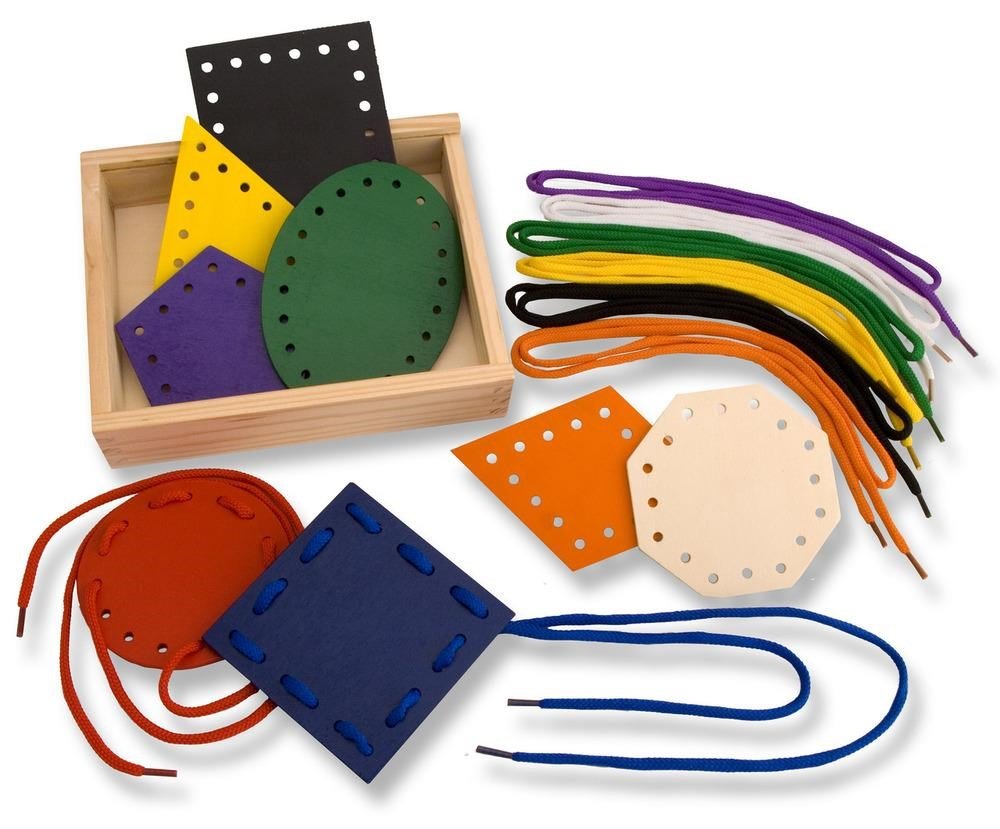 **Threading Shapes - NEW in 4 col box - ABC School Supplies