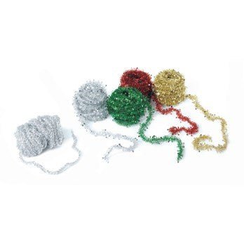 Tinsel Garland Assorted 10M - Pack Of 4 - ABC School Supplies