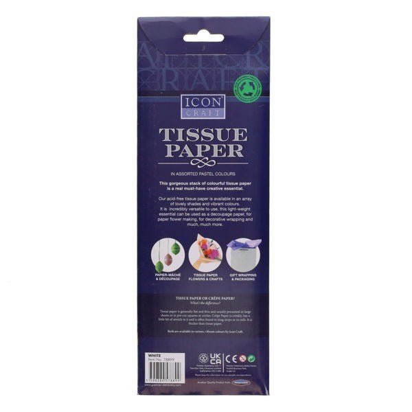 Tissue Paper - White Pack of 5 - ABC School Supplies