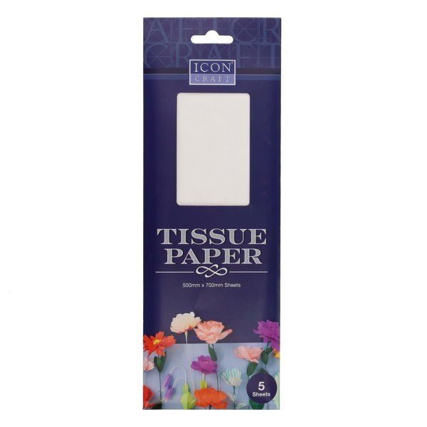 Tissue Paper - White Pack of 5 - ABC School Supplies