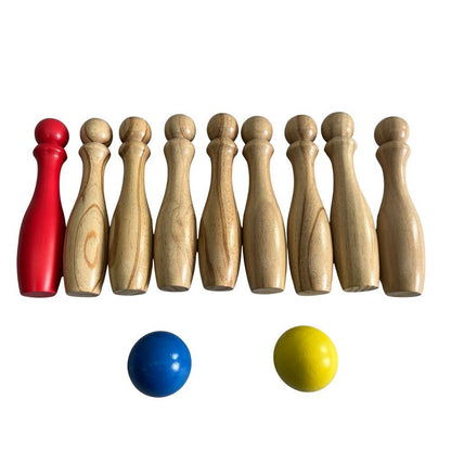 Toyfinity Wooden Bowling Set - ABC School Supplies