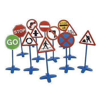 Traffic Signs - Pack Of 12 - ABC School Supplies