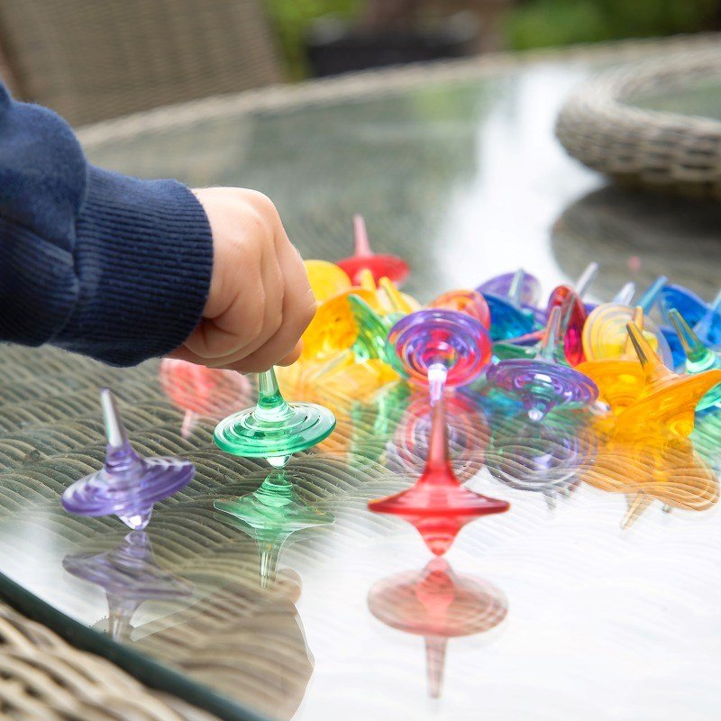 Translucent Colour Spinners - 36 Pack - ABC School Supplies