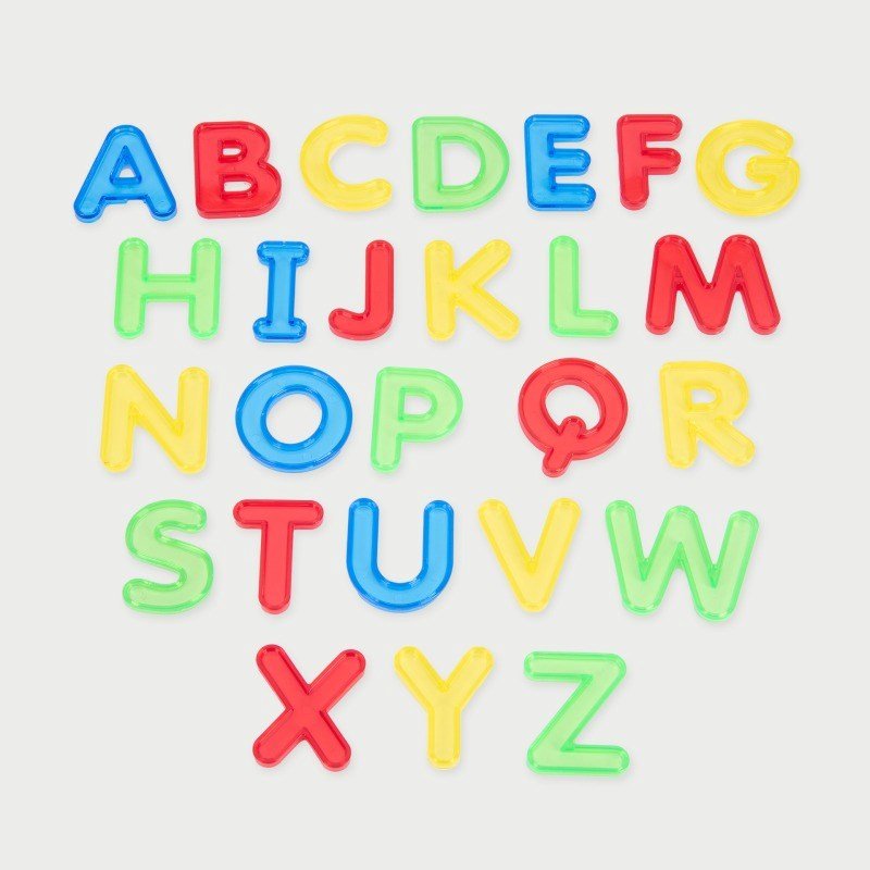 Translucent Letters Uppercase - 26 Pack - ABC School Supplies