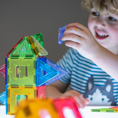 Translucent Polydron Kindermag Set (48 Pieces) - ABC School Supplies