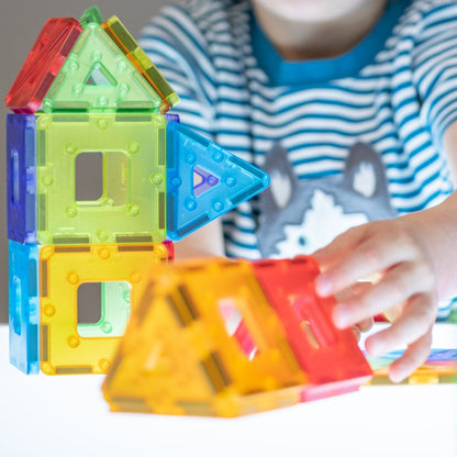 Translucent Polydron Kindermag Set (48 Pieces) - ABC School Supplies
