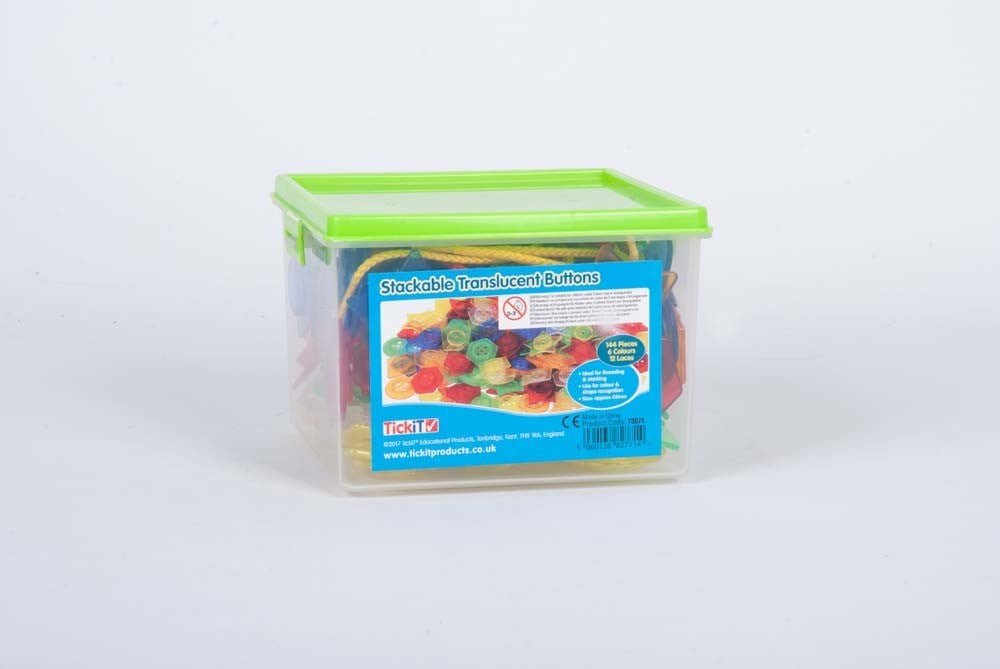 Translucent Stackable Buttons - ABC School Supplies