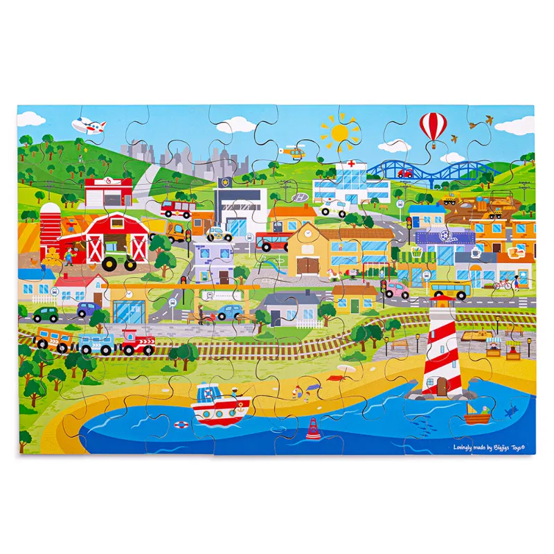 Transport Town Floor Puzzle - ABC School Supplies