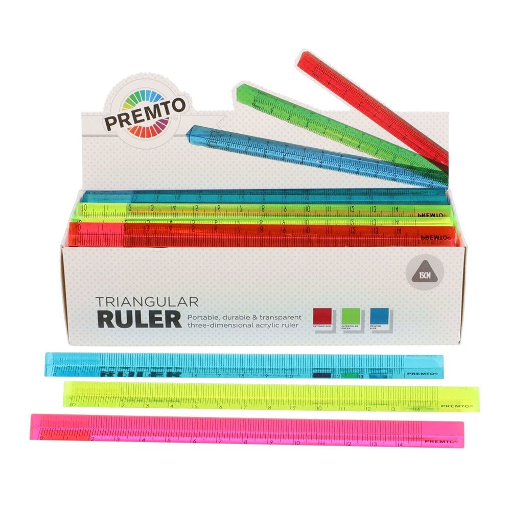 Triangular Ruler 15cm - ABC School Supplies
