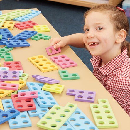 TTS Coloured Magnetic Number Frames Set of 80 - ABC School Supplies