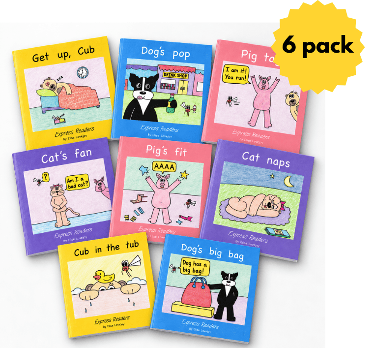 UFLI Express Decodable Readers Set 1 Supplemental Set - 6 Pack (48 Books) - ABC School Supplies
