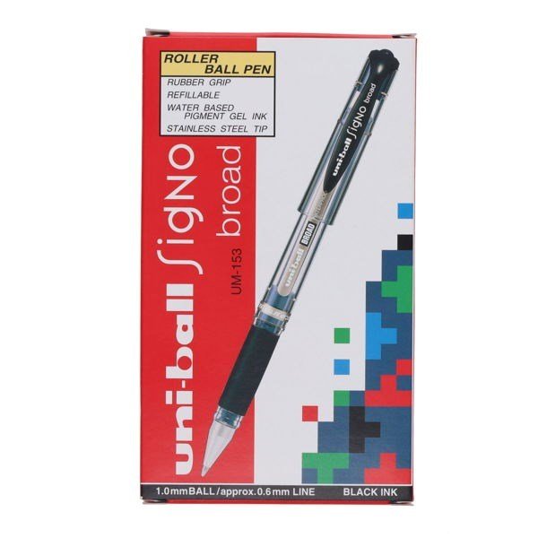 Uni Ball 0.1mm Signo Rollerball Pen - Black - ABC School Supplies