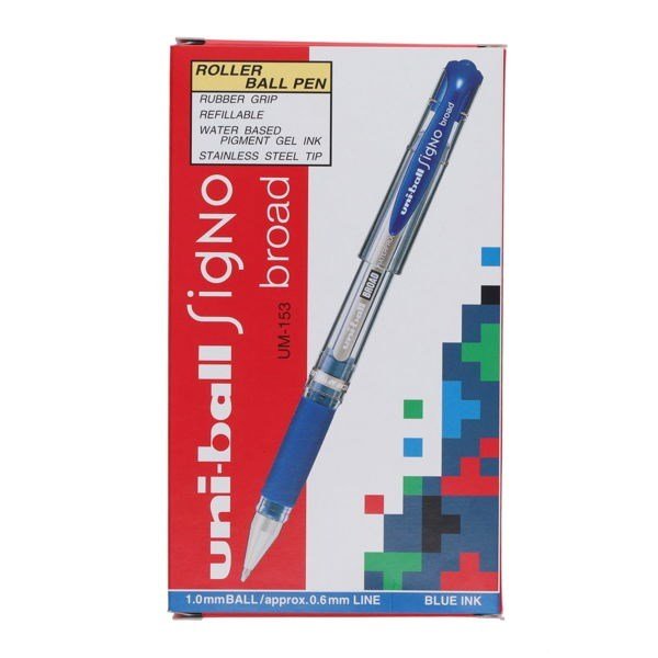 Uni Ball 0.1mm Signo Rollerball Pen - Blue - ABC School Supplies