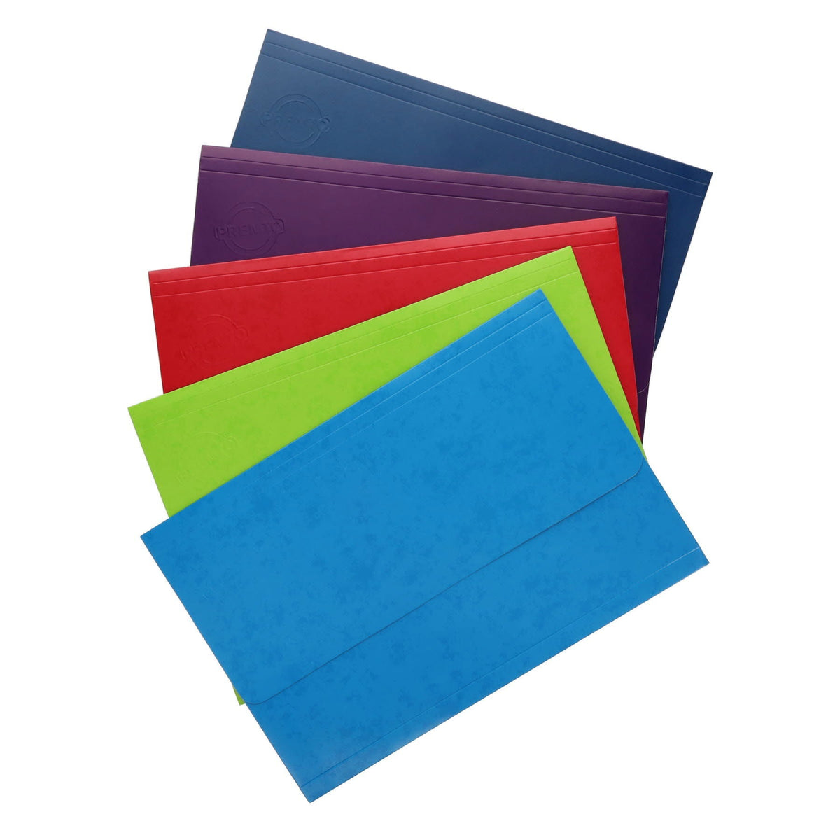 Universal A4 Cardboard Document Wallets Pack of 5 - ABC School Supplies