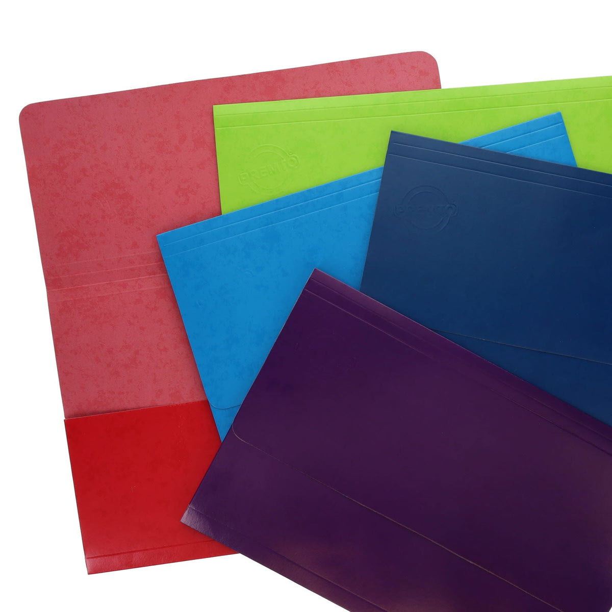 Universal A4 Cardboard Document Wallets Pack of 5 - ABC School Supplies
