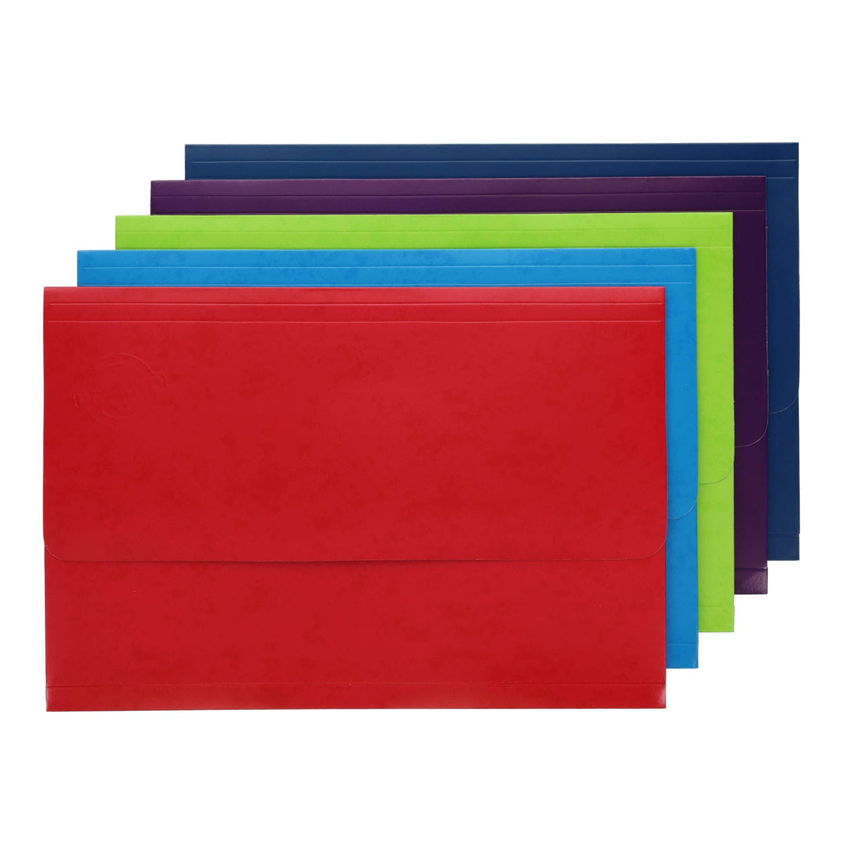 Universal A4 Cardboard Document Wallets Pack of 5 - ABC School Supplies