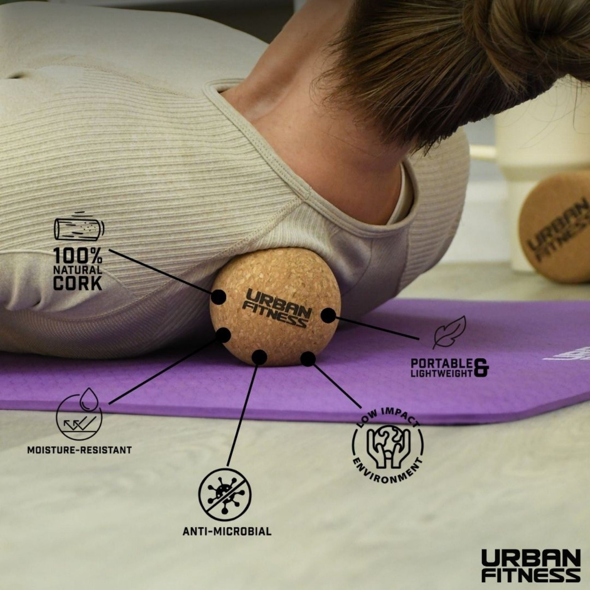 Urban Fitness Cork Massage Ball - ABC School Supplies
