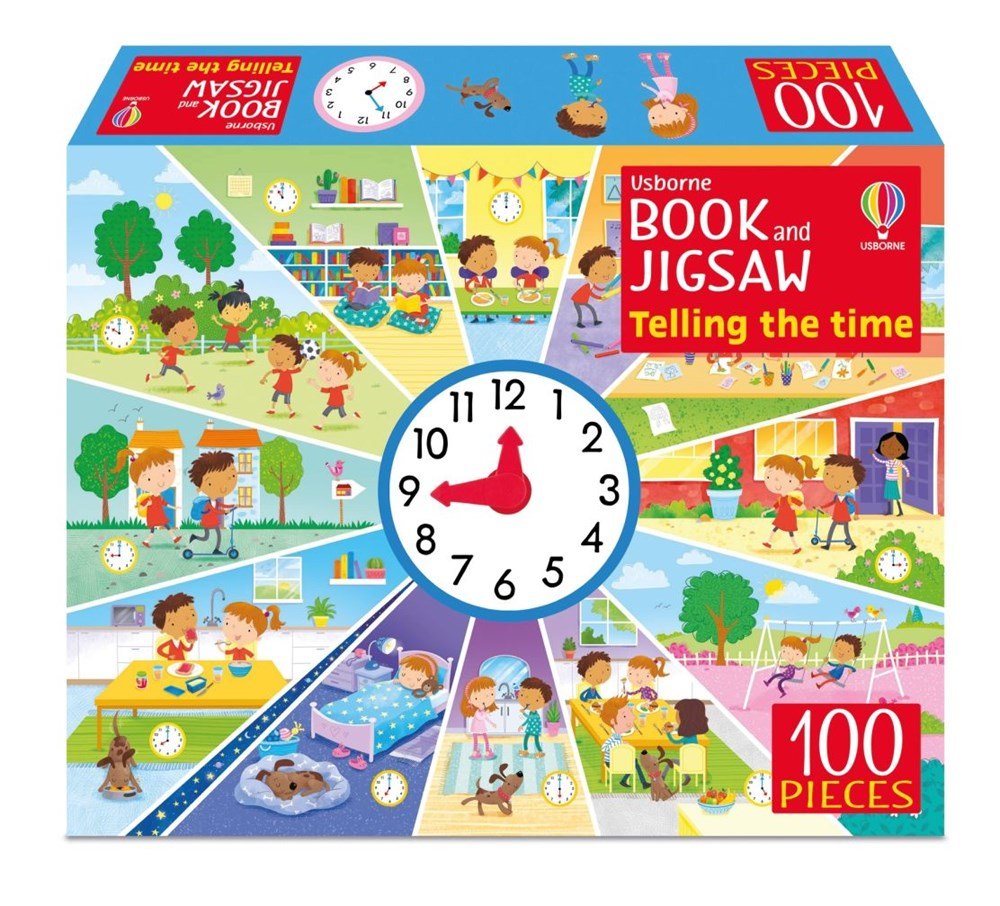 **Usborne Book and Jigsaw Telling the Time - ABC School Supplies