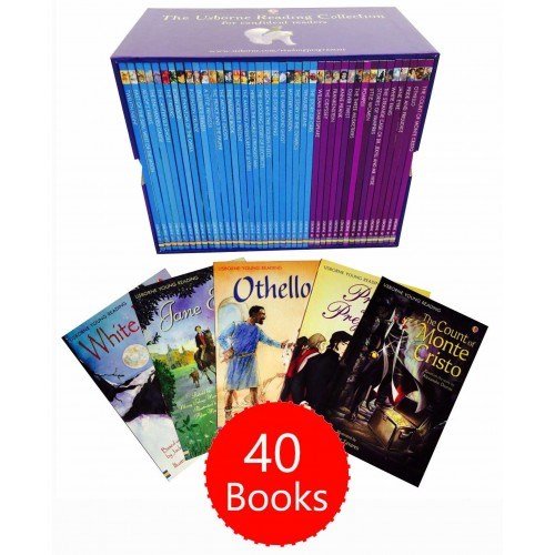 **Usborne Reading 40 Books Collection For Confident Readers - Ages 5-7 - ABC School Supplies