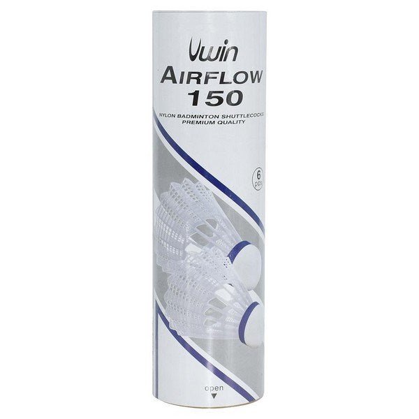 Uwin Airflow 150 Badminton Shuttlecocks (Tube of 6) - ABC School Supplies