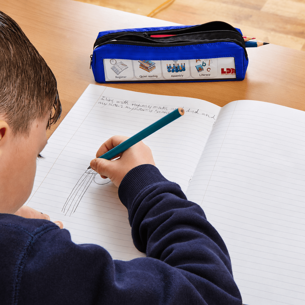Visual Timetable Pencil Case - ABC School Supplies
