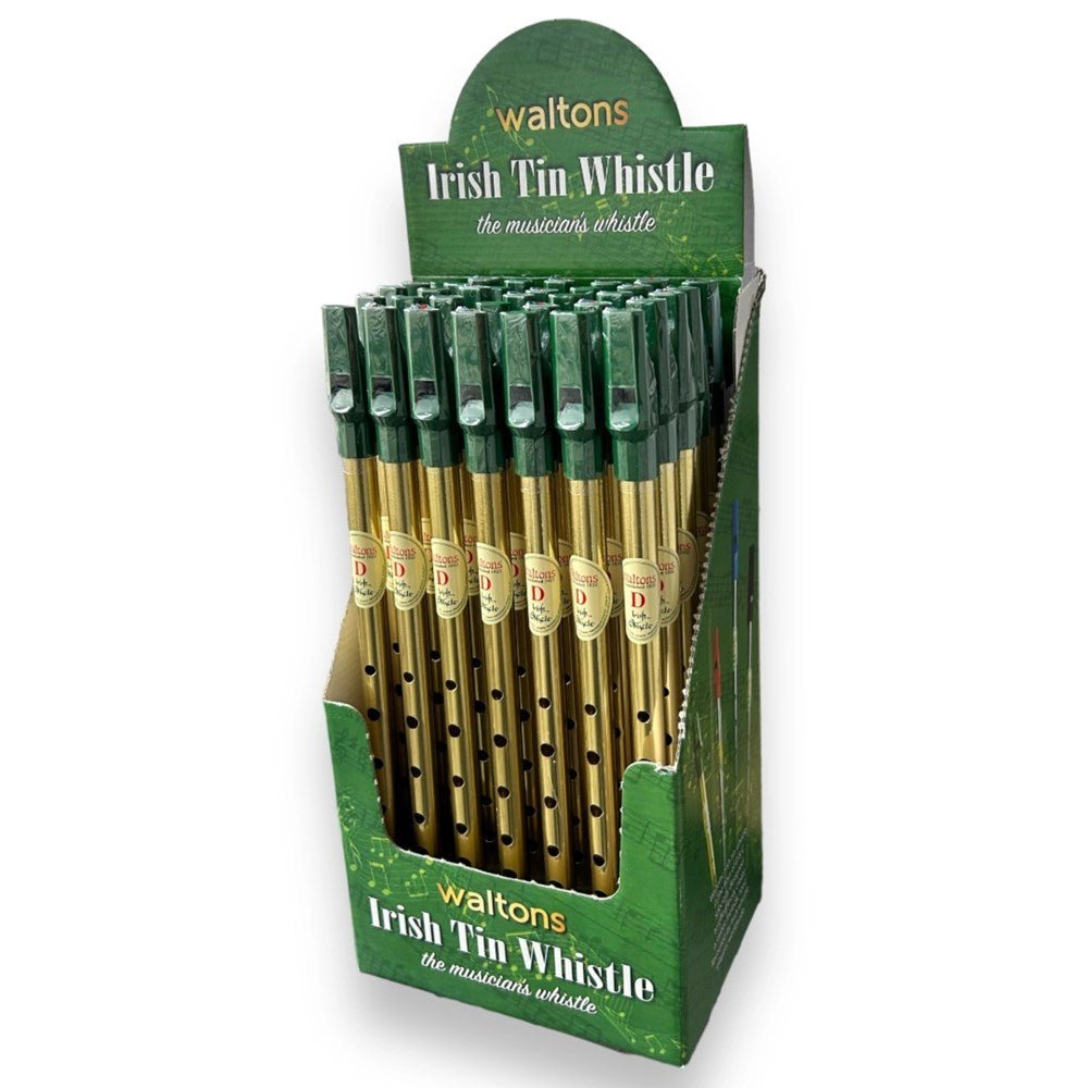 Waltons Tin Whistle D Brass Value Box of 35 - ABC School Supplies