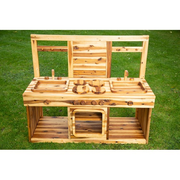 **Outdoor Wooden Mud Kitchen