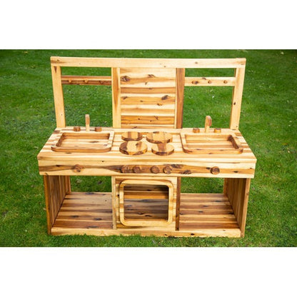 **Outdoor Wooden Mud Kitchen