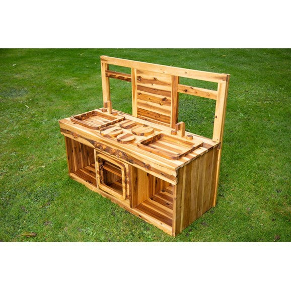 **Outdoor Wooden Mud Kitchen