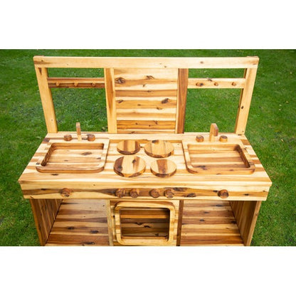 **Outdoor Wooden Mud Kitchen