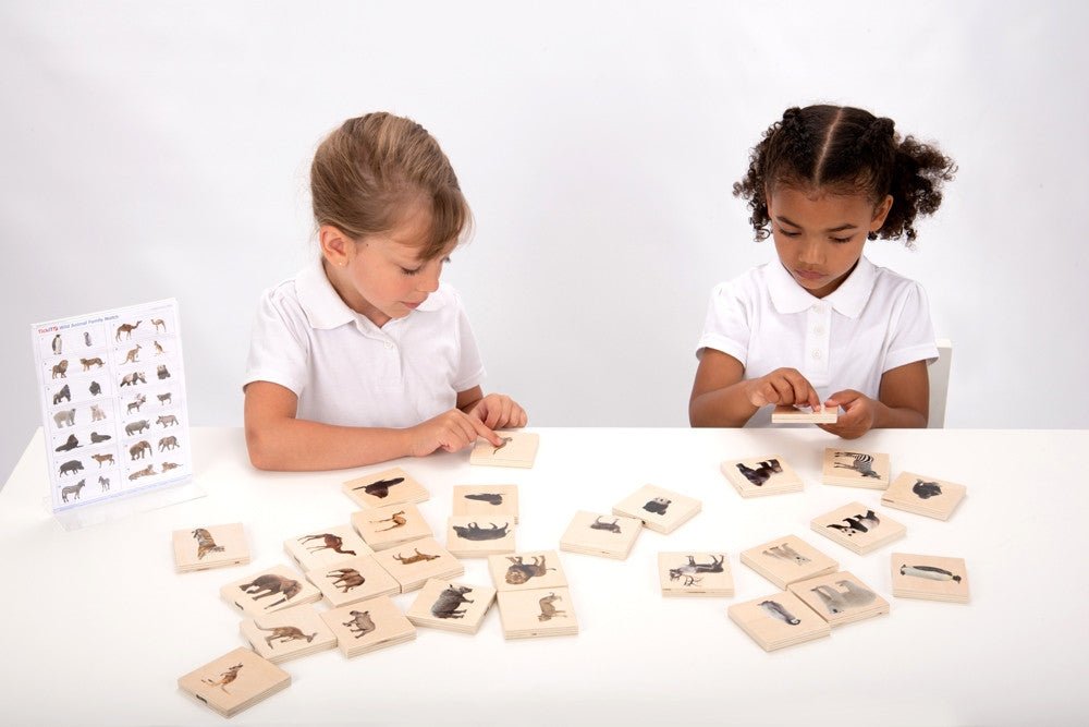 **Wild Animal Family Match Pack Of 28 - ABC School Supplies