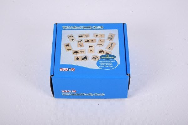 **Wild Animal Family Match Pack Of 28 - ABC School Supplies