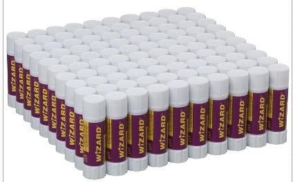 Wizard 20Grm Glue Sticks Value Pack Of 100 - ABC School Supplies