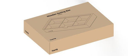 **Wooden 6 Way Sorting Box - ABC School Supplies