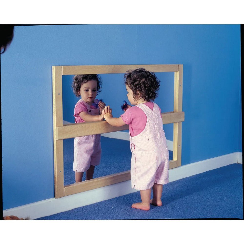 Wooden Baby Rail Mirror - ABC School Supplies