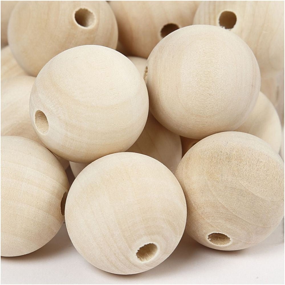 Wooden Bead - Pack of 50 - ABC School Supplies